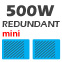 500W mini redundant Power supply