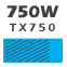 750W TX750 80 PLUS&reg; Bronze Certified High Performance Modular Power Supply